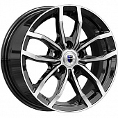 K&K Фрост 6.5x15 5*100 ET38 DIA57.1 Алмаз черный Литой