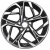 Khomen KHW 1716 7x17 5*108 ET50 DIA63.3 Black-FP Литой Khomen KHW 1716 7x17 5*108 ET50 DIA63.3 Black-FP Литой