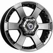 K&K M56 7x16 6*139.7 ET20 DIA110.1 Дарк платинум Литой