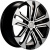 Khomen KHW 1803 7x18 5*108 ET33 DIA60.1 Black-FP Литой