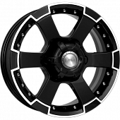 K&K M56 7x16 6*139.7 ET30 DIA106.1 Алмаз черный Литой